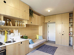 30平超小户型公寓装修图 超强储物空间
