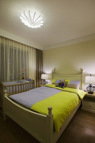 优雅现代美式卧室效果图