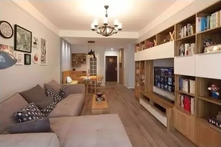 日式风格小户型装修客厅沙发摆放图片