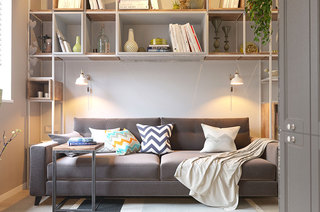 北欧风小客厅双人沙发设计