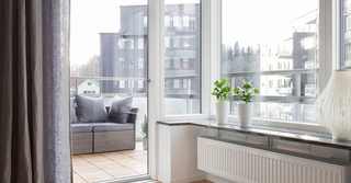 北欧风格三居室开放式阳台设计