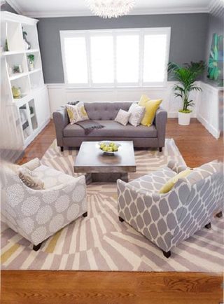 客厅沙发布置设计平面图