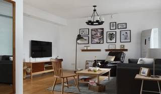 舒适简单北欧风格装修 看似随意实则精致客厅效果图
