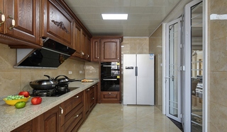 欧式风格三居室装修厨房效果图设计