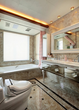 高端欧式大理石浴室装修图