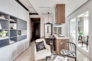 50㎡现代一居室公寓厨房实景图