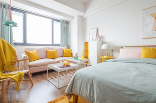 北欧风格一居室双人沙发设计图