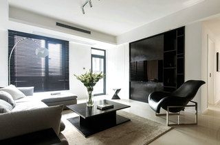 时尚北欧风 黑色电视背景墙设计