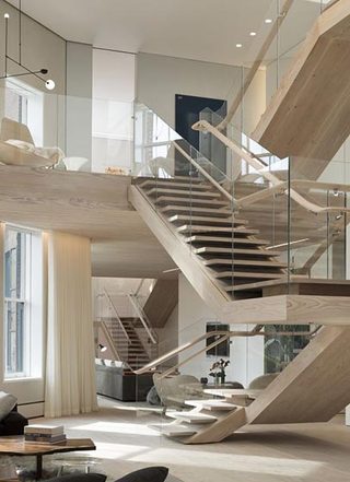 现代北欧风 多功能跃层楼梯设计