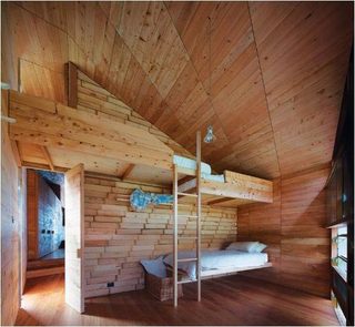自然北欧风 桑拿木卧室效果图