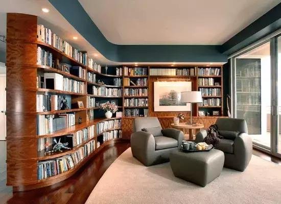 这么美的书房设计，把卧室拆了拿来改我都愿意！