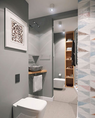 32平一居室装修小卫生间设计