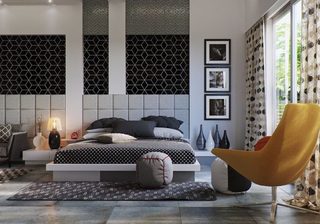 现代卧室设计实景图