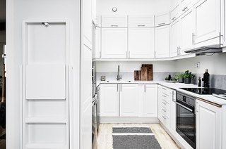 白色北欧风厨房橱柜设计图