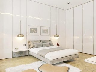白色系卧室装修装饰效果图