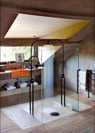 创意阁楼浴室设计图片