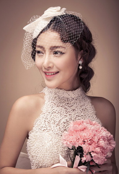 韩式婚纱照妆容_韩式婚纱照妆容和发型(3)