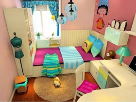 儿童房榻榻米床效果图 8㎡儿童房榻榻米床装修借鉴