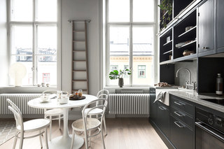 北欧风格单身公寓餐厨一体装修