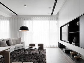 现代简约风格装修公寓效果图 理性自然空间