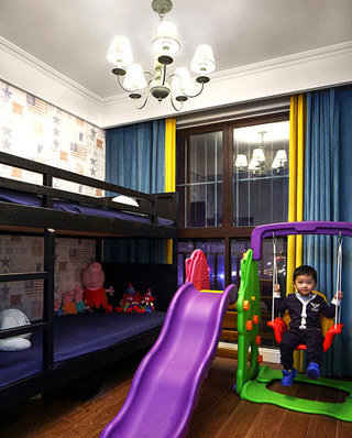 160平美式四房装修儿童房效果图