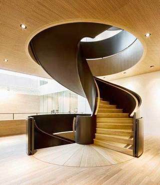 木质旋转楼梯设计平面图