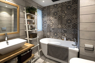 北欧风格三居室浴室瓷砖图片