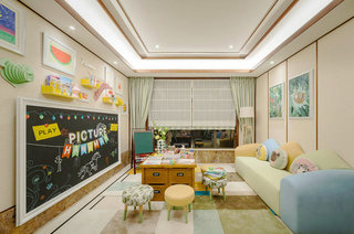 300平东南亚风格别墅儿童房装修