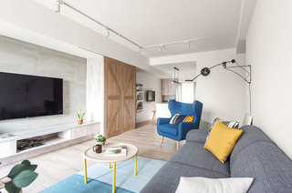 北欧风格公寓装修布艺沙发图片