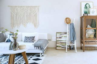 北欧风格样板房装修布艺沙发图片