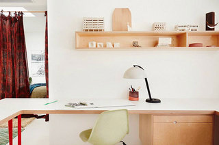 现代简约风格公寓卧室书房图片