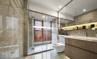 90㎡新中式两居室卫生间装修图片