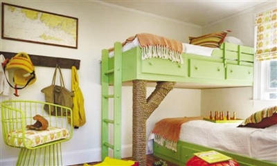 个性儿童房设计方案推荐 上下铺更实用
