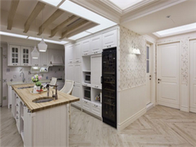 厨房中岛装修效果图   开放式的厨房中岛尺寸