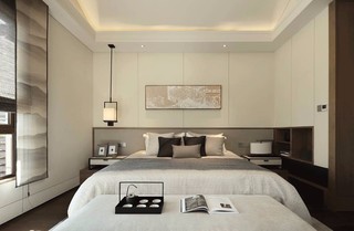 160平新中式风格卧室装修效果图