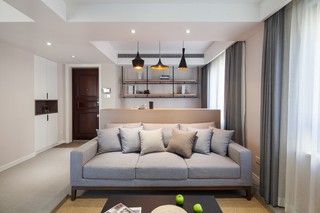 105㎡现代两居室装修沙发设计图