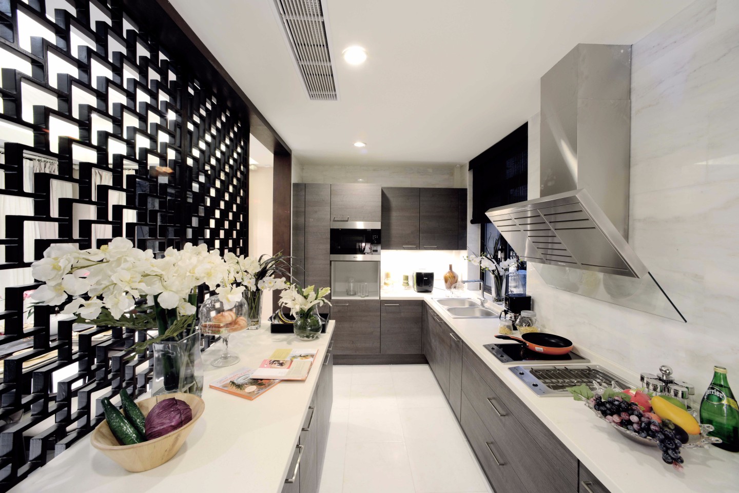 大户型新中式风格厨房装修效果图