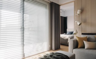 现代北欧风公寓窗帘装修效果图