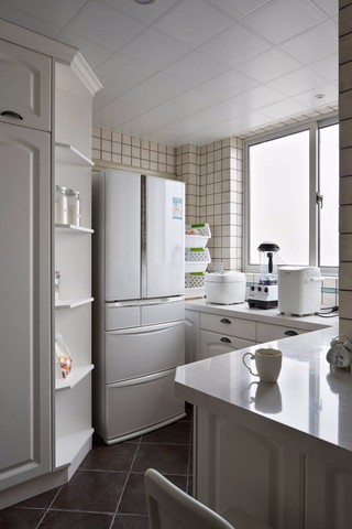 三居室现代美式风格厨房装修效果图
