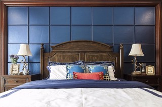 古典美式风格床头背景墙装修效果图