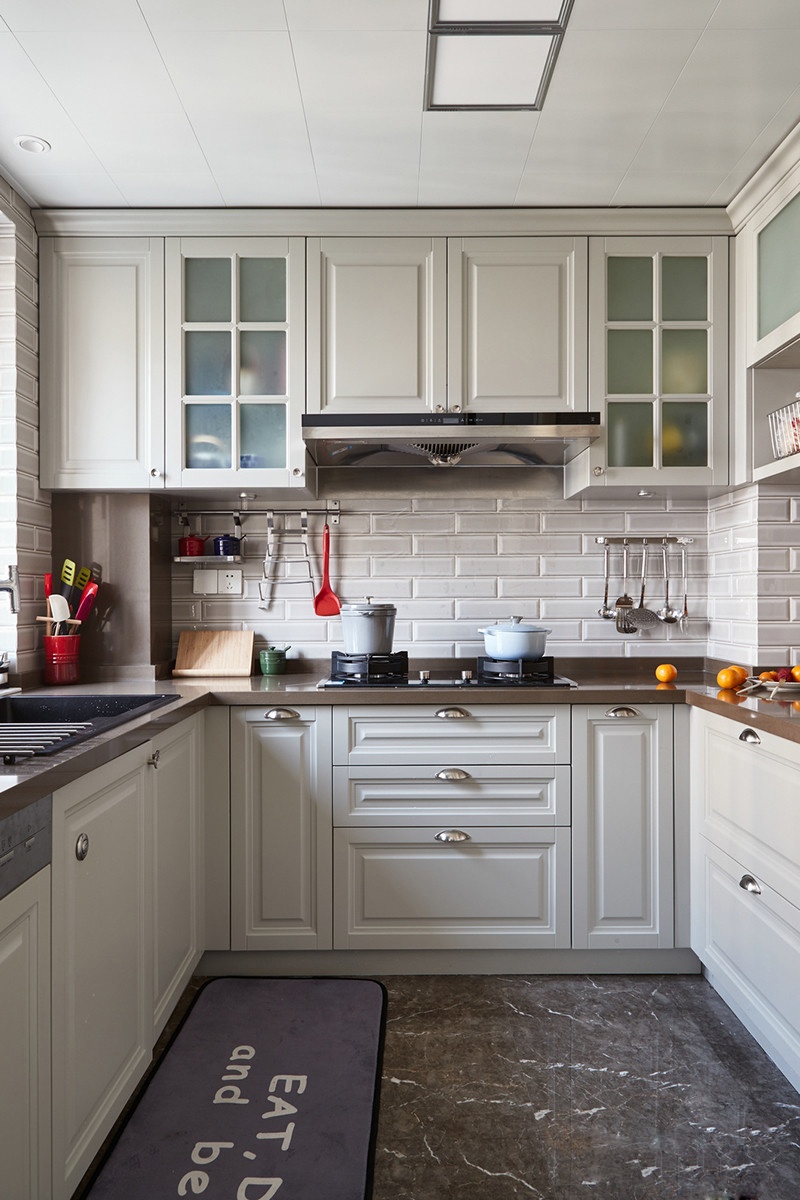 美式风格两居室厨房装修设计图