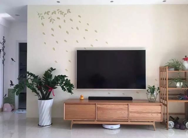 简简单单的电视墙，这样装也挺漂亮！
