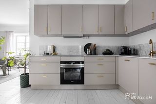 现代风二居室公寓厨房装修效果图