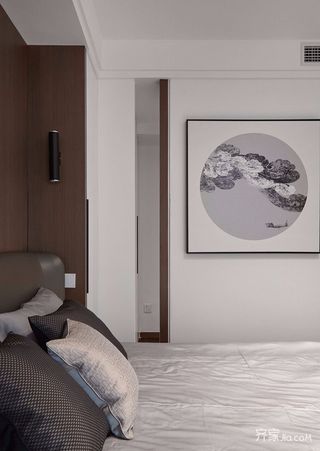 140平新中式风三居卧室装修效果图