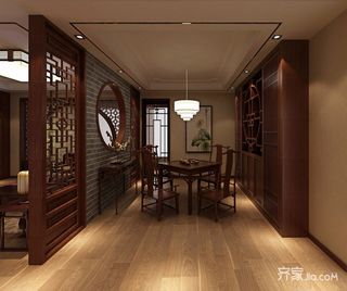 中式风格四居室餐厅装修效果图