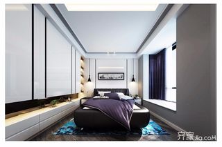 现代混搭风格三居卧室装修设计图