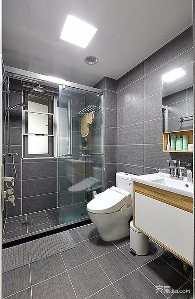 90㎡北欧风格三居卫生间装修效果图