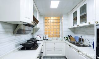 120㎡美式风三居室厨房装修效果图
