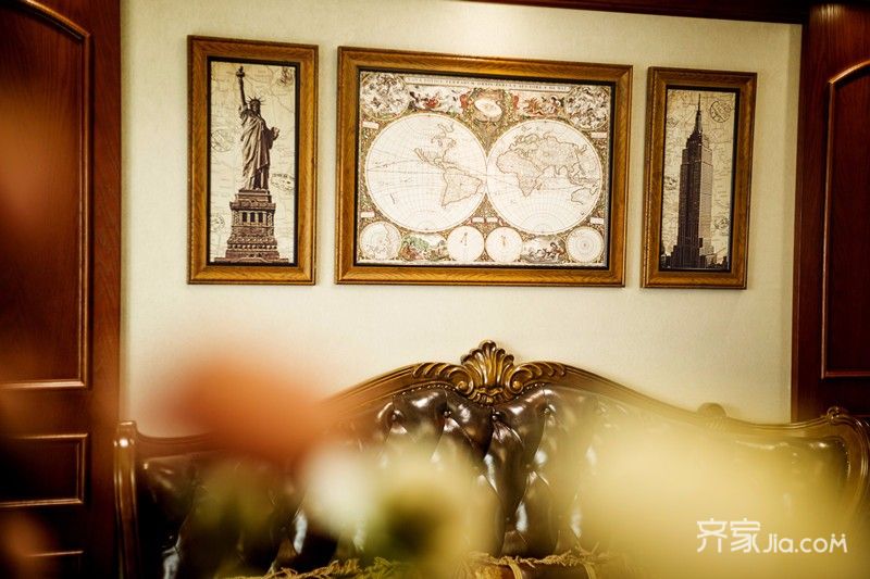20万以上装修,大户型,复式装修,140平米以上装修,客厅,沙发背景墙,装饰画