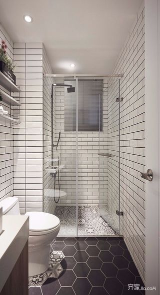 北欧风格二居室装修卫生间效果图